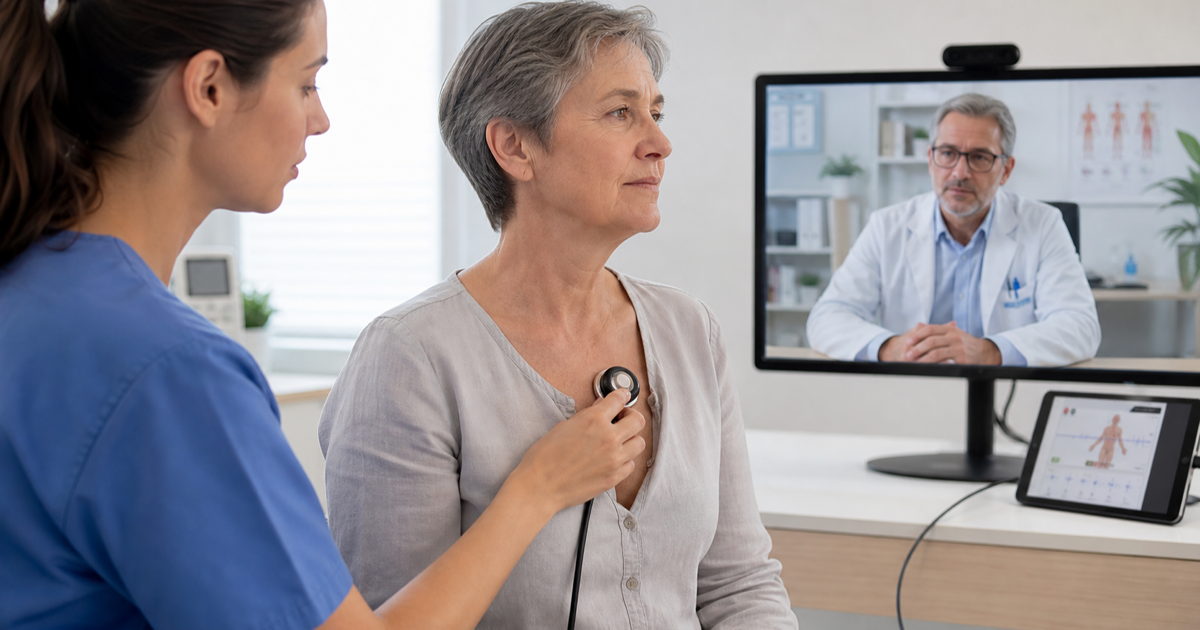 Estetoscopio digital en telemedicina: cómo funciona la auscultación a distancia en la práctica clínica