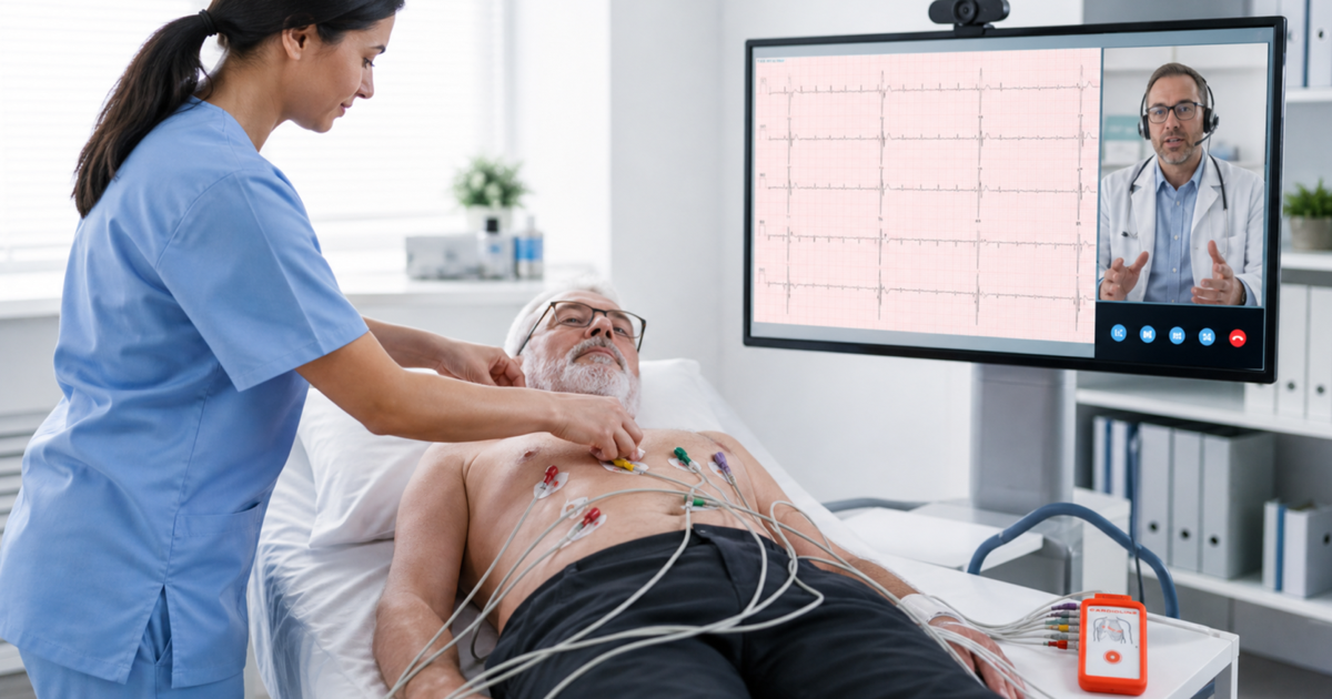 Teleconsulta ECG: cómo capturar y compartir datos de ECG en tiempo real durante consultas a distancia