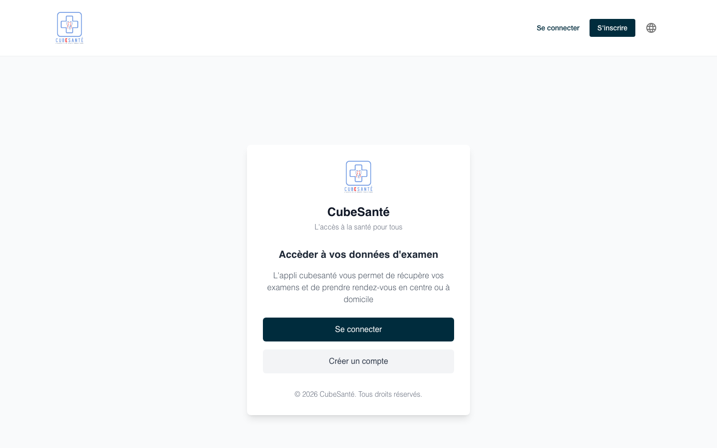 Real CUBESANTÉ patient portal configured with MedConnect